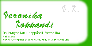 veronika koppandi business card