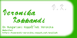 veronika koppandi business card